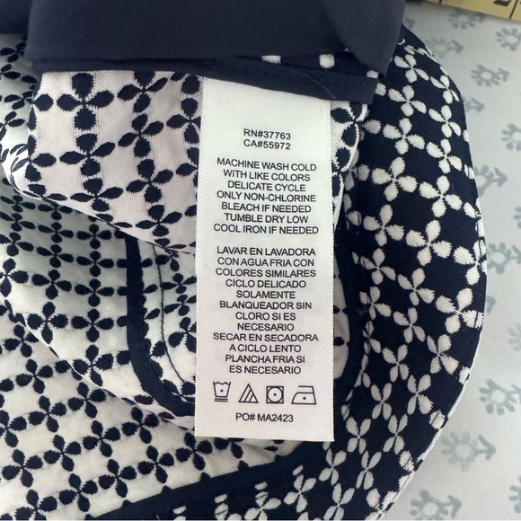 Laundry by Shelli Segal Navy and White Women's Size 6 Open Front Blazer - Picture 7 of 7